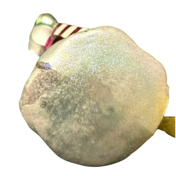 Vintage Christopher Radko 2000 Northern Frost Glass Snowman Ornament 00-043-0 - Picture 4 of 4